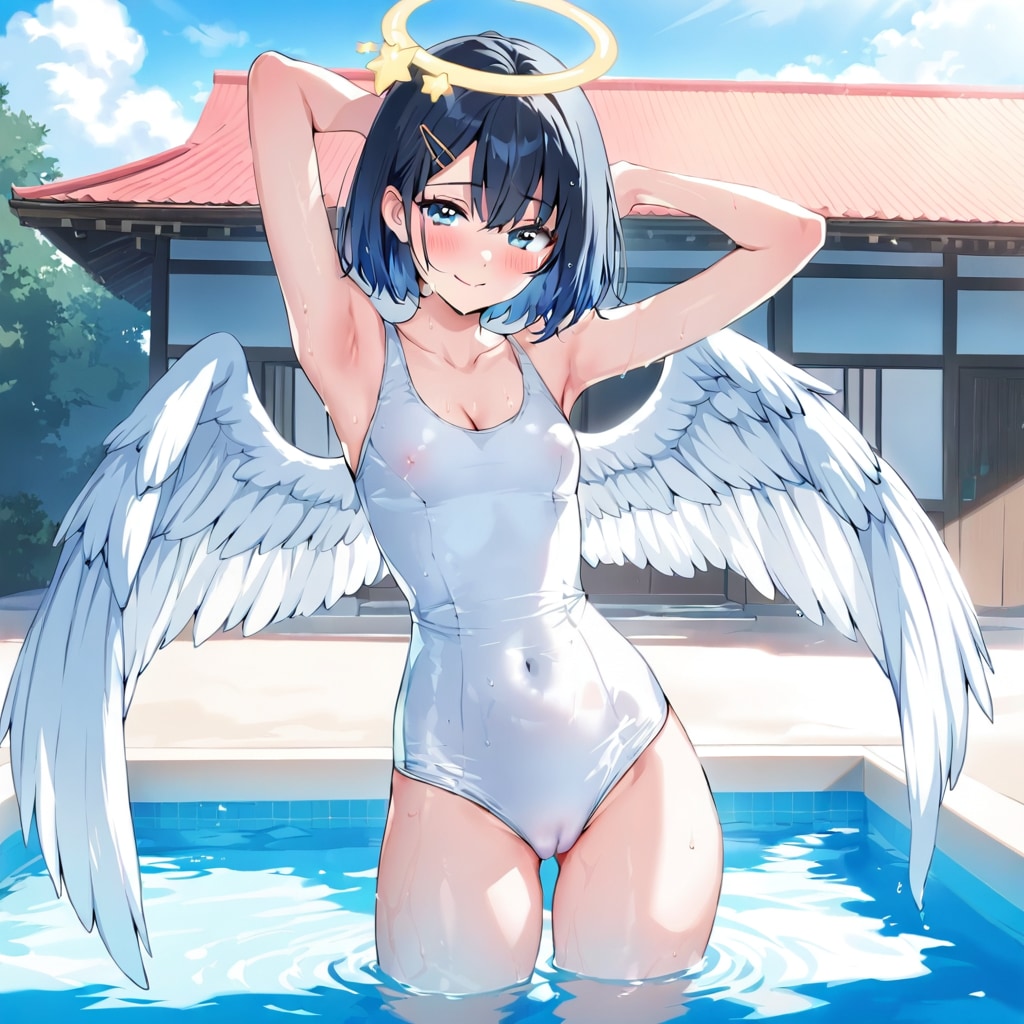 白スクのボーイッシュ天使さん
