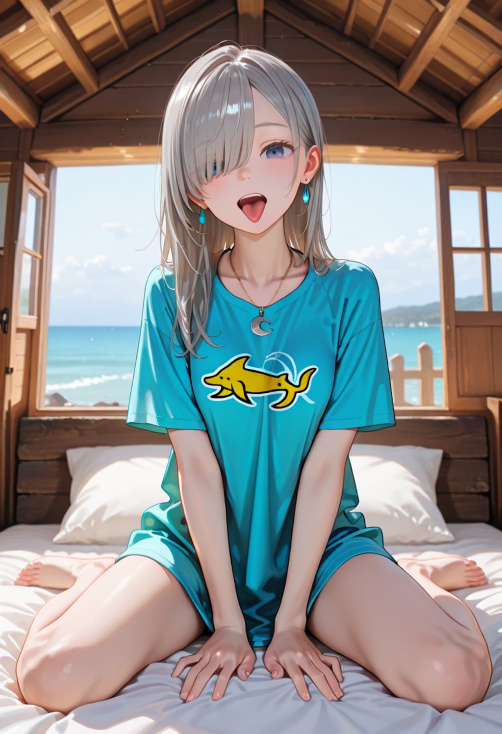 由璃亜 Oversized T-shirt (7)