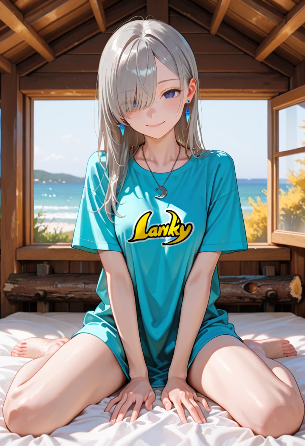 由璃亜 Oversized T-shirt (7)