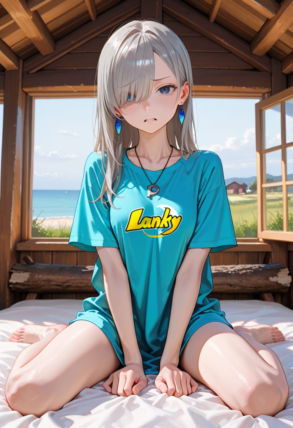 由璃亜 Oversized T-shirt (7)