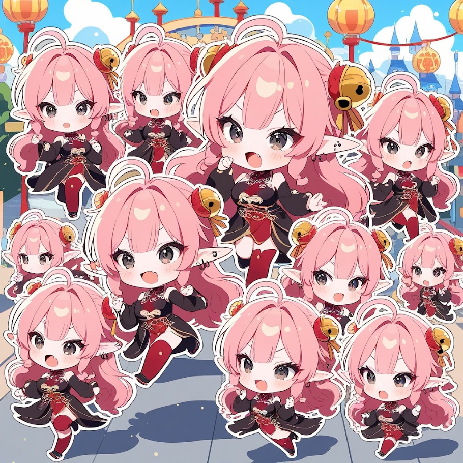 うちの子×ちびたちたくさん | の人気AIイラスト・グラビア