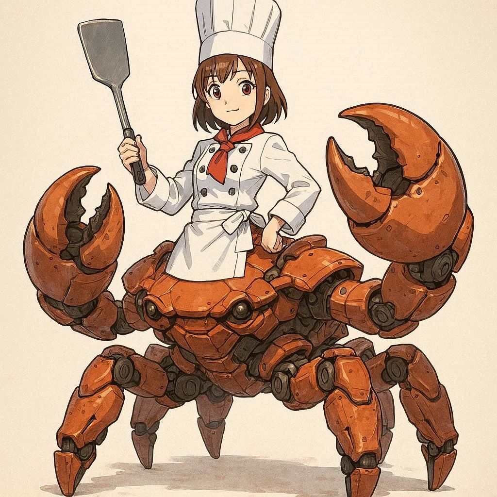 半蟹ロボットシェフちゃん