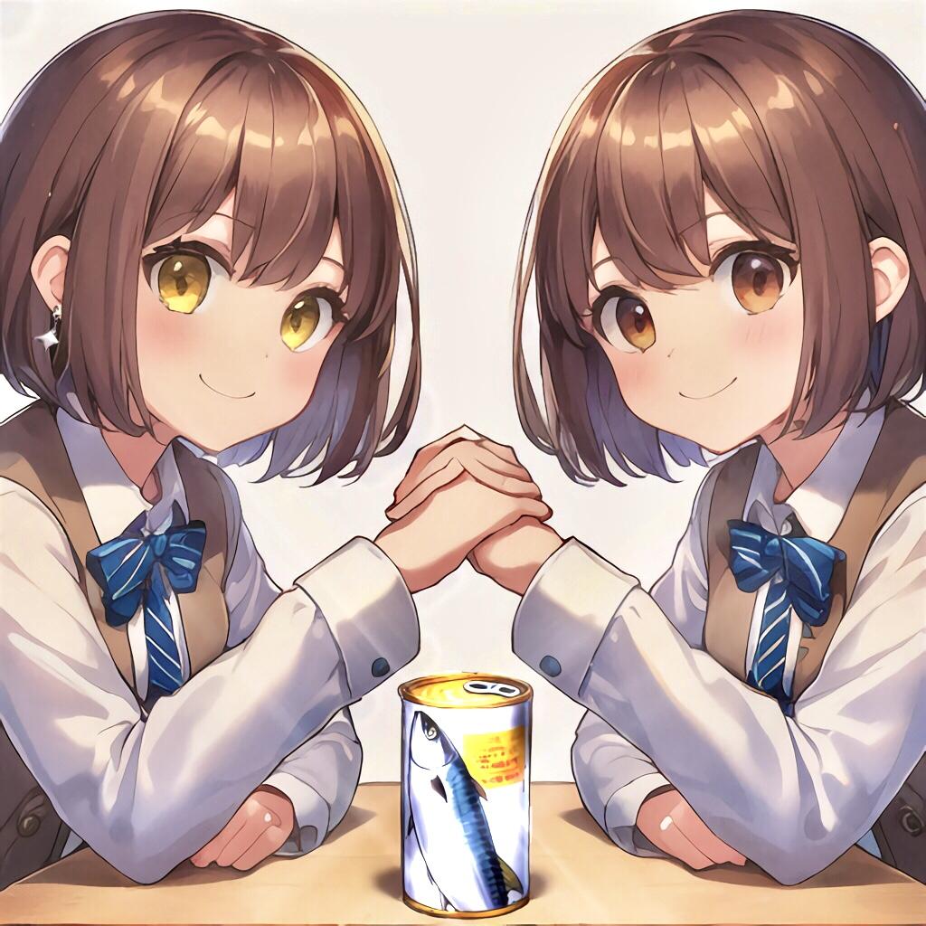 漲る鯖缶さんのアイコンの子とゆりな