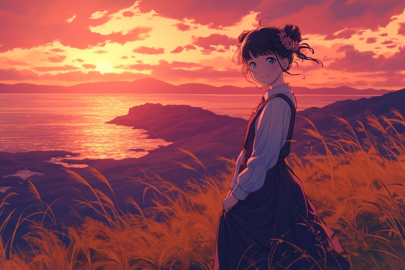 夕暮れのおだんごちゃん🍡✨218 | の人気AIイラスト・グラビア