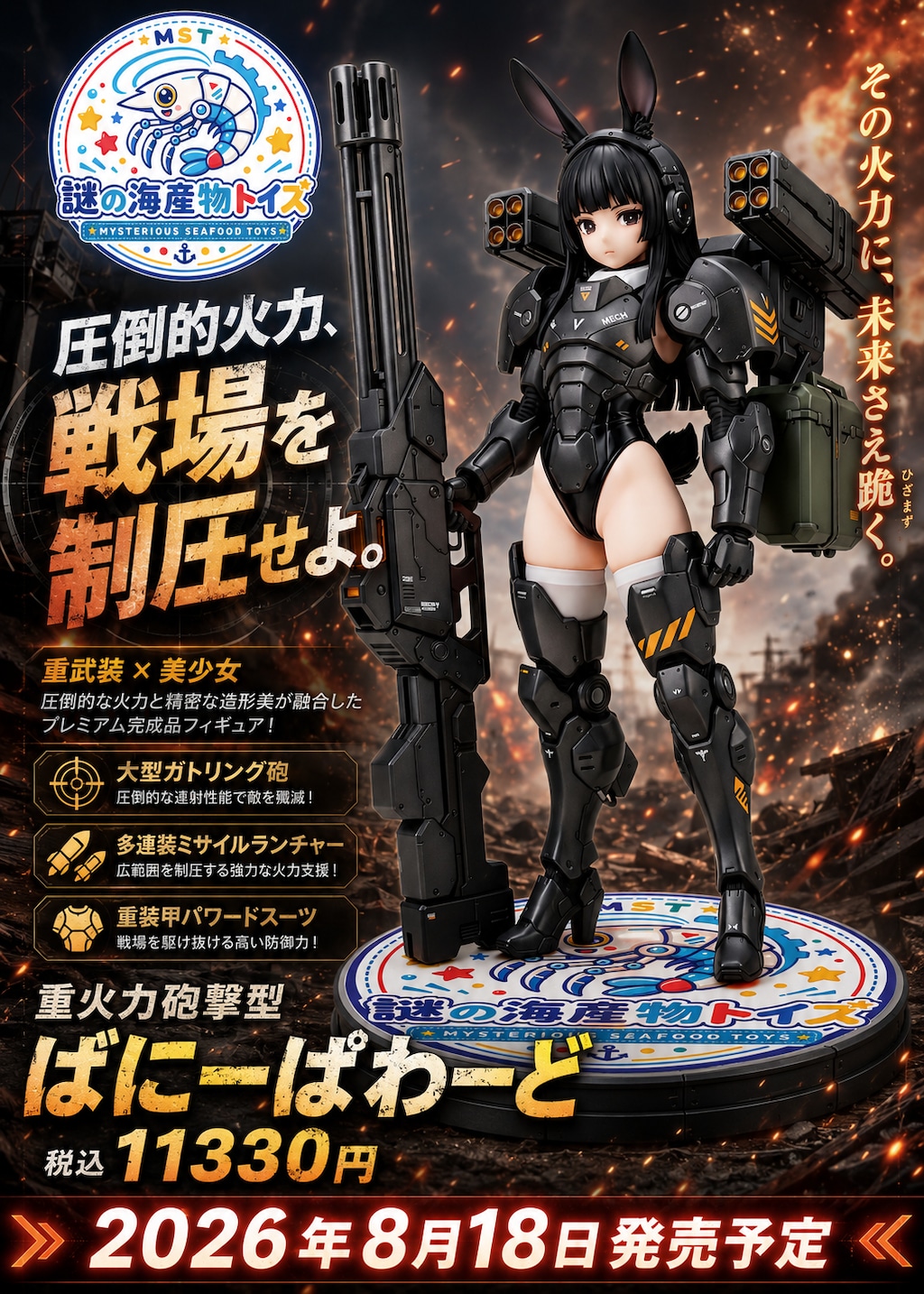 重火力砲撃型ばにーぱわーど！