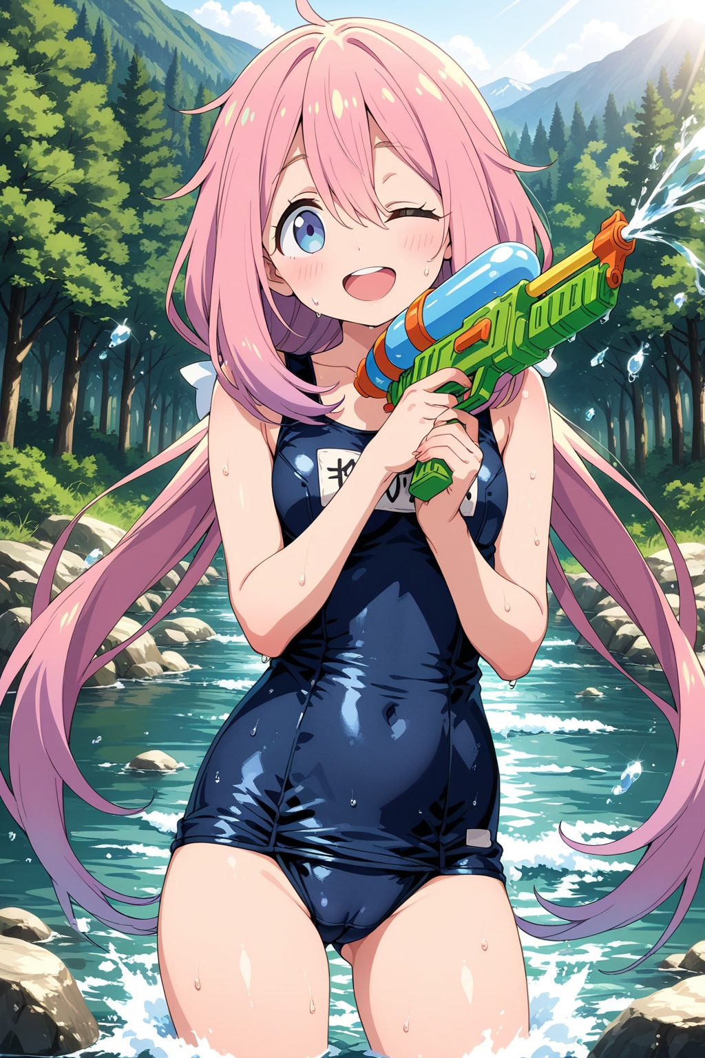 LARIMARでスク水 #1