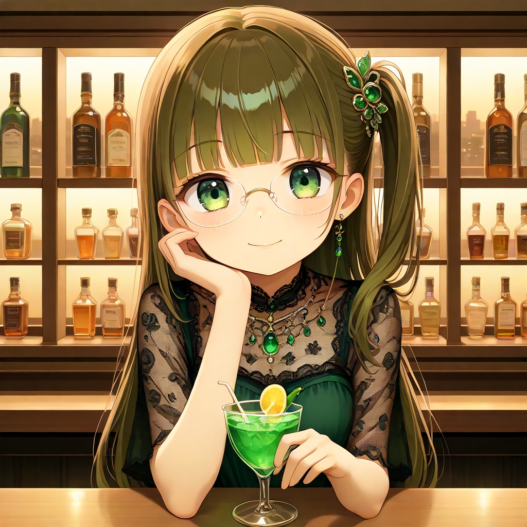 BARにて