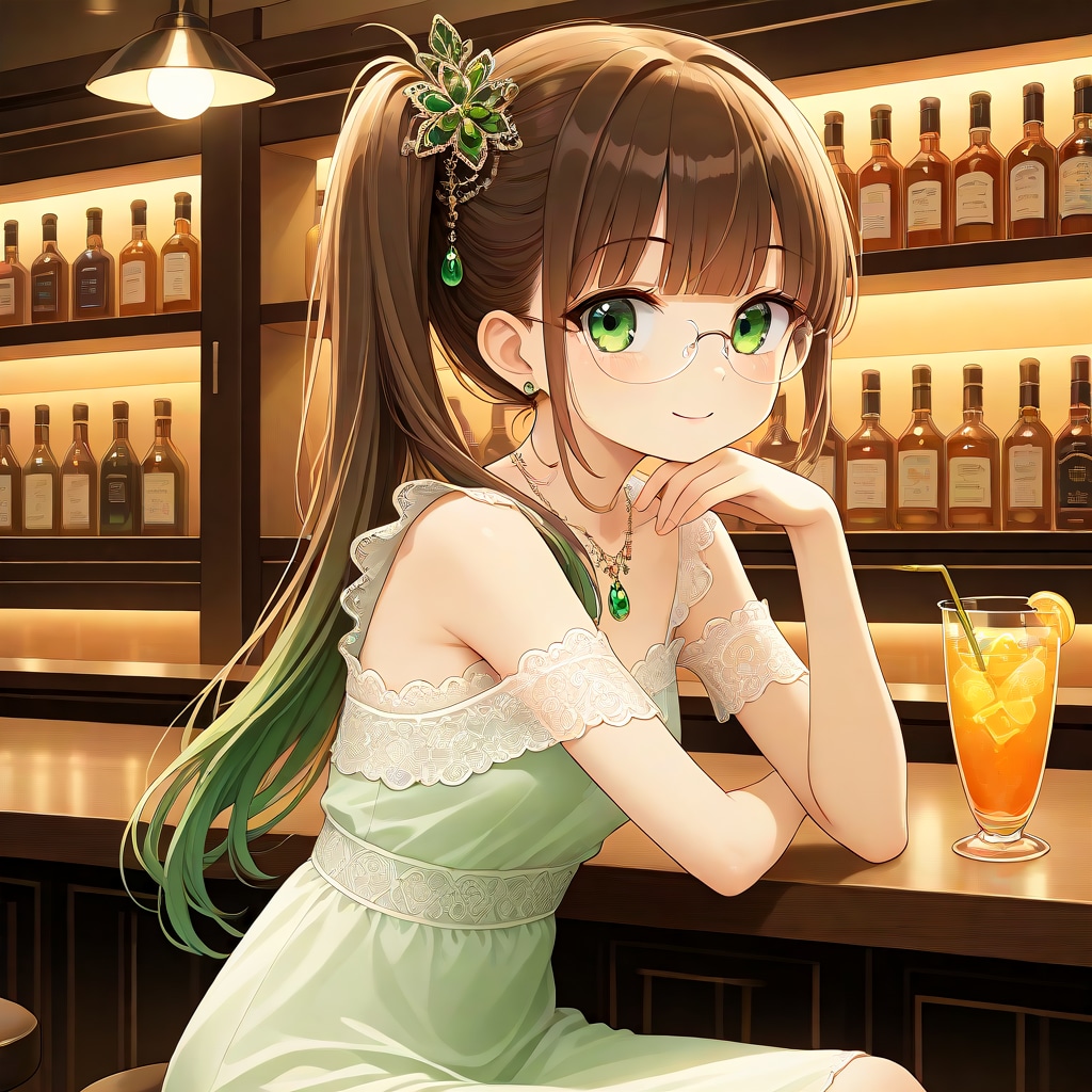 BARにて