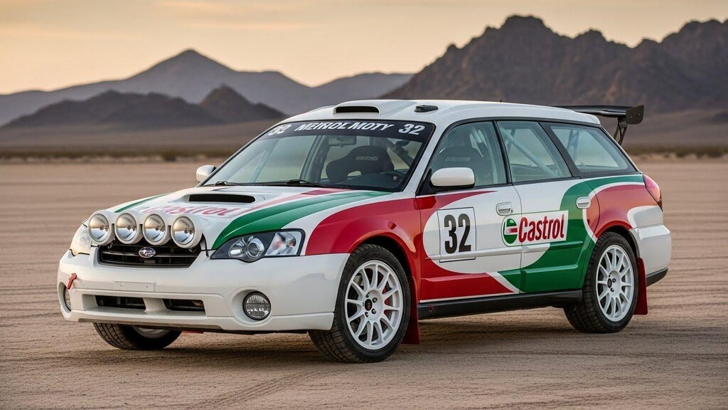 カストロールレガシィツーリングワゴンラリーカー