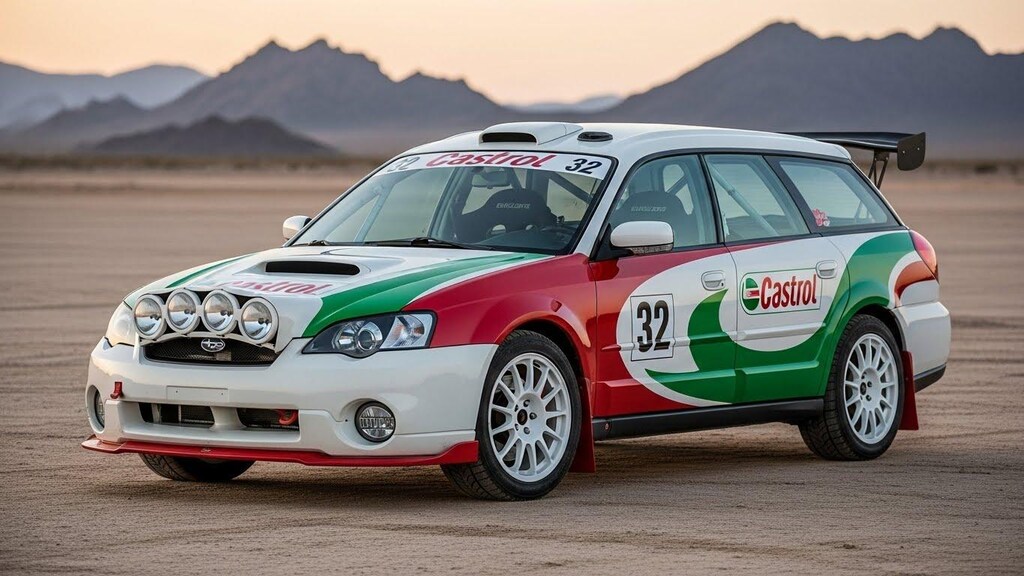 カストロールレガシィツーリングワゴンラリーカー