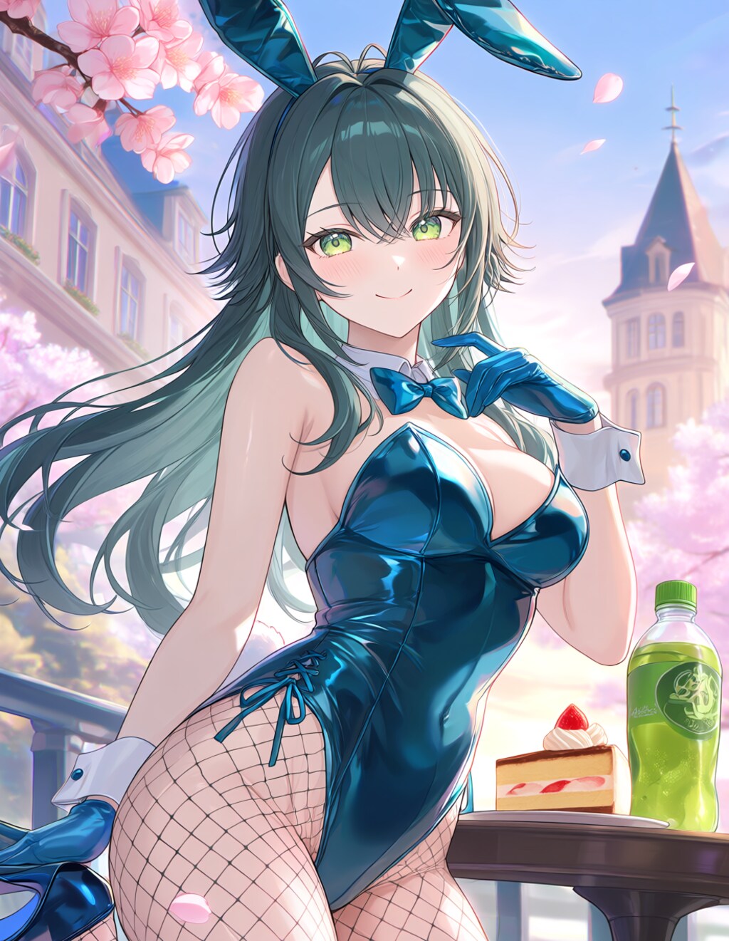 バニーガール衣装の手毬(PixAI版)