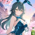 バニーガール衣装の手毬(PixAI版) 2枚目