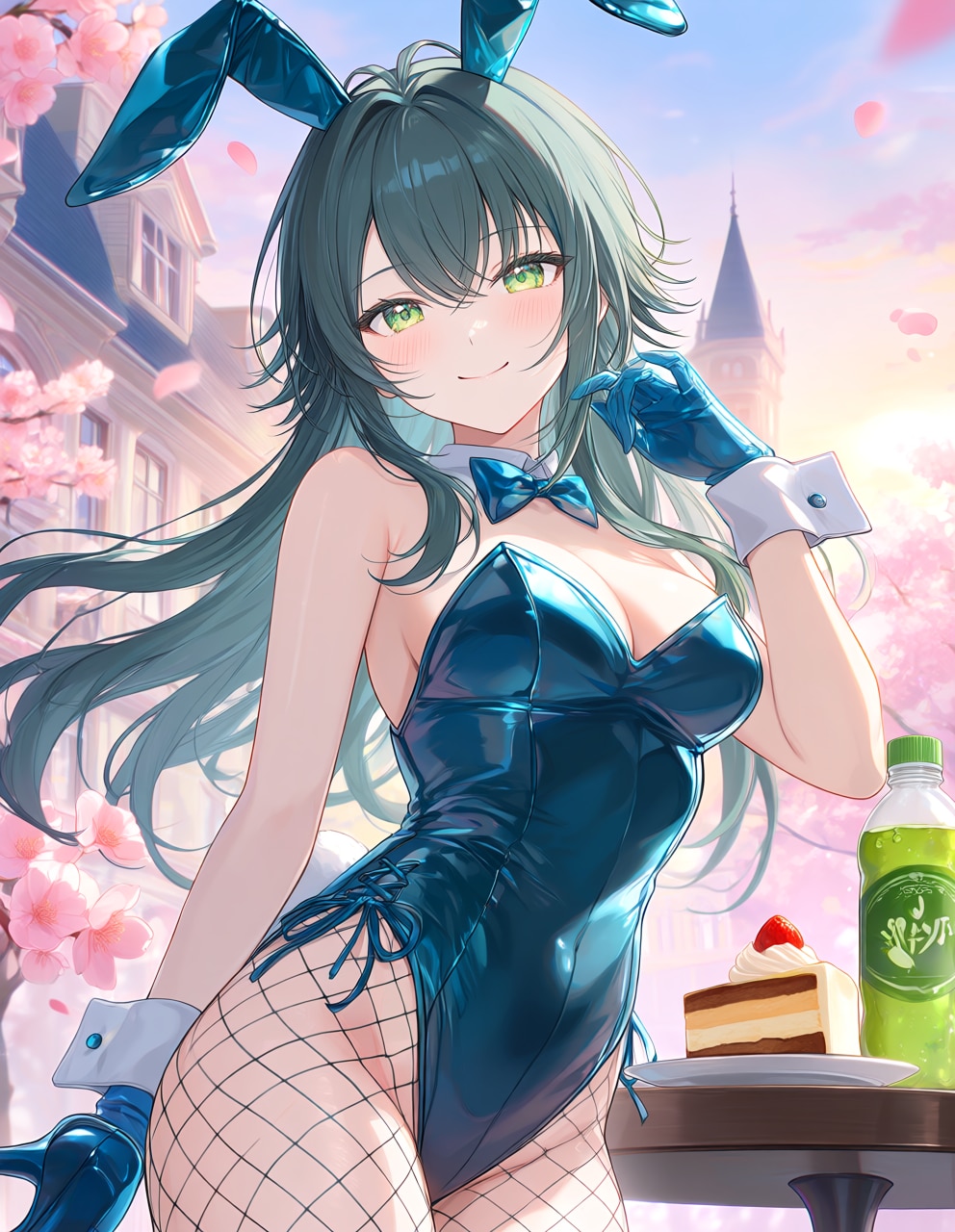 バニーガール衣装の手毬(PixAI版)