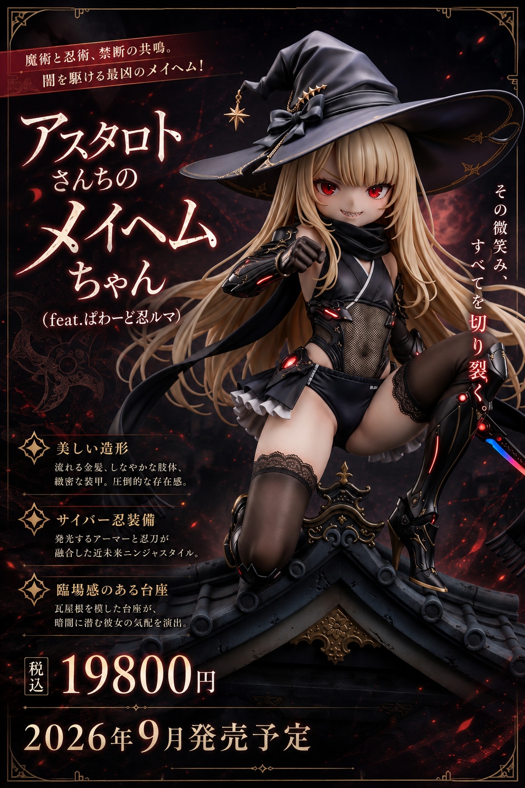【FA返礼】アスタロトさんちのメイヘムちゃんにぱわーど忍ルマを着せてみた