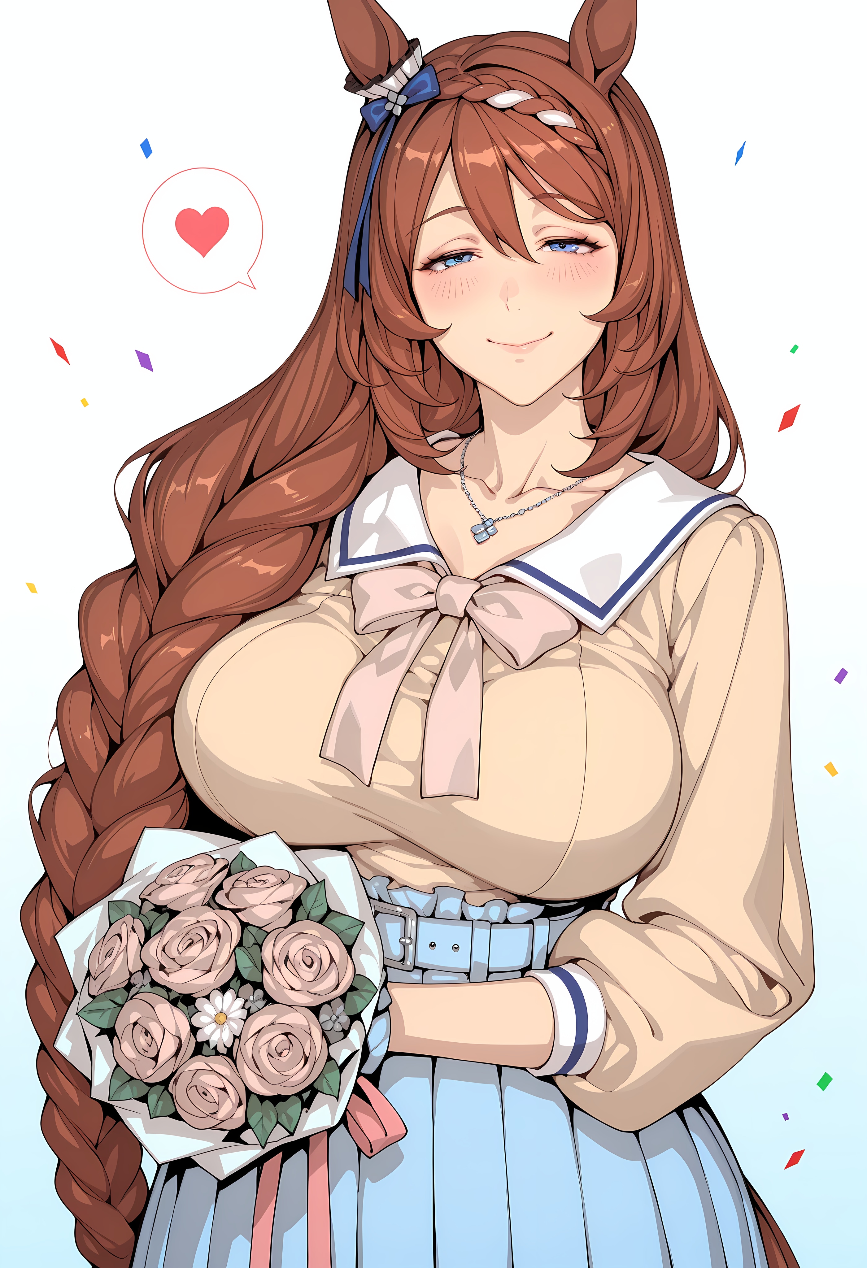 お誕生日おめでとうございます！💙🎉 | の人気AIイラスト・グラビア
