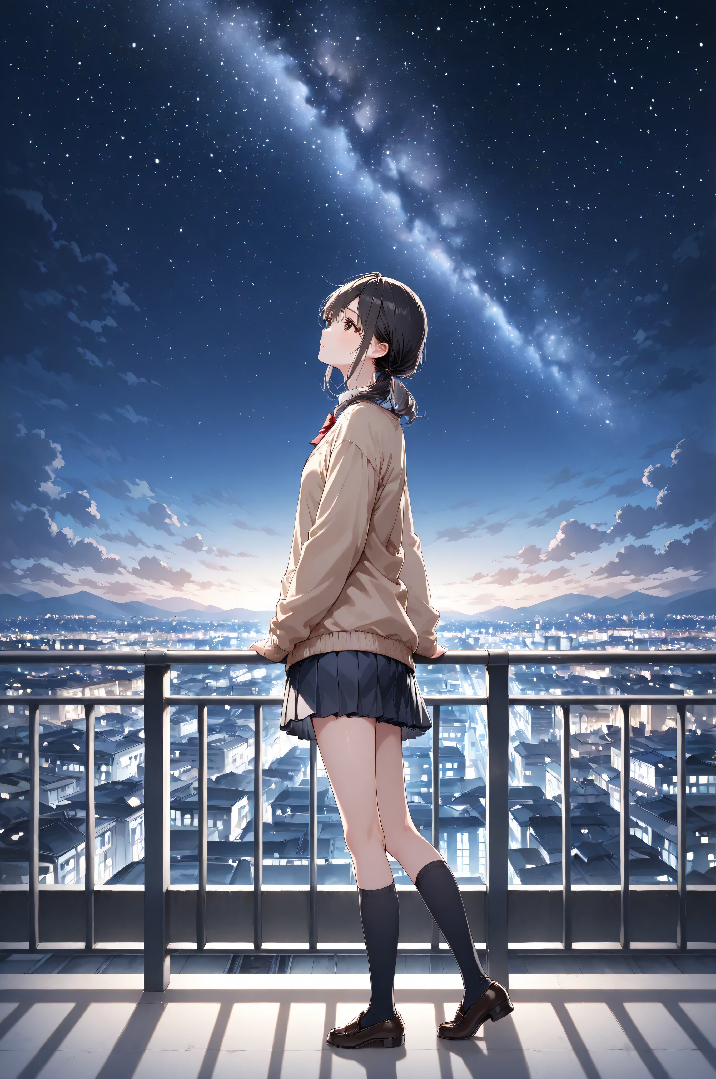 陽菜、星空を見上げて。🌌 | の人気AIイラスト・グラビア