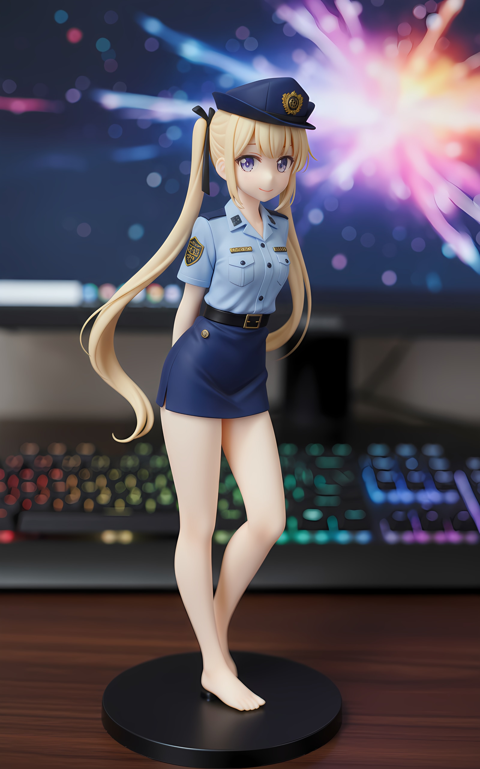 マリー・ローズ 婦警 フィギュア風 | の人気AIイラスト・グラビア