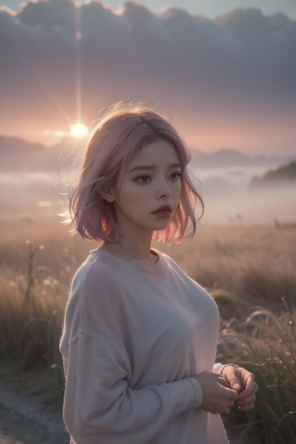 朝の光