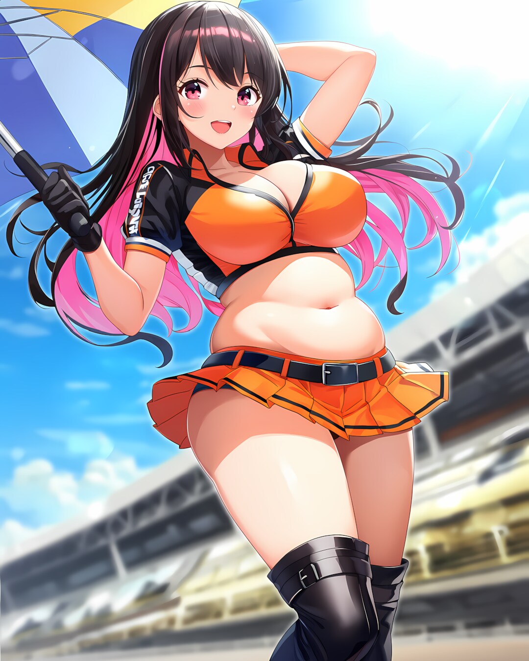 🏁元気いっぱいオレンジRQリナちゃん🧡SuperGT