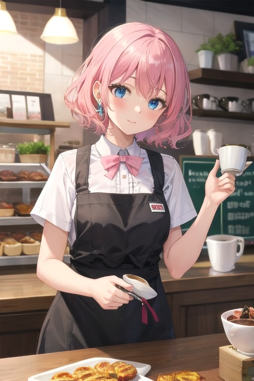 カフェ店員