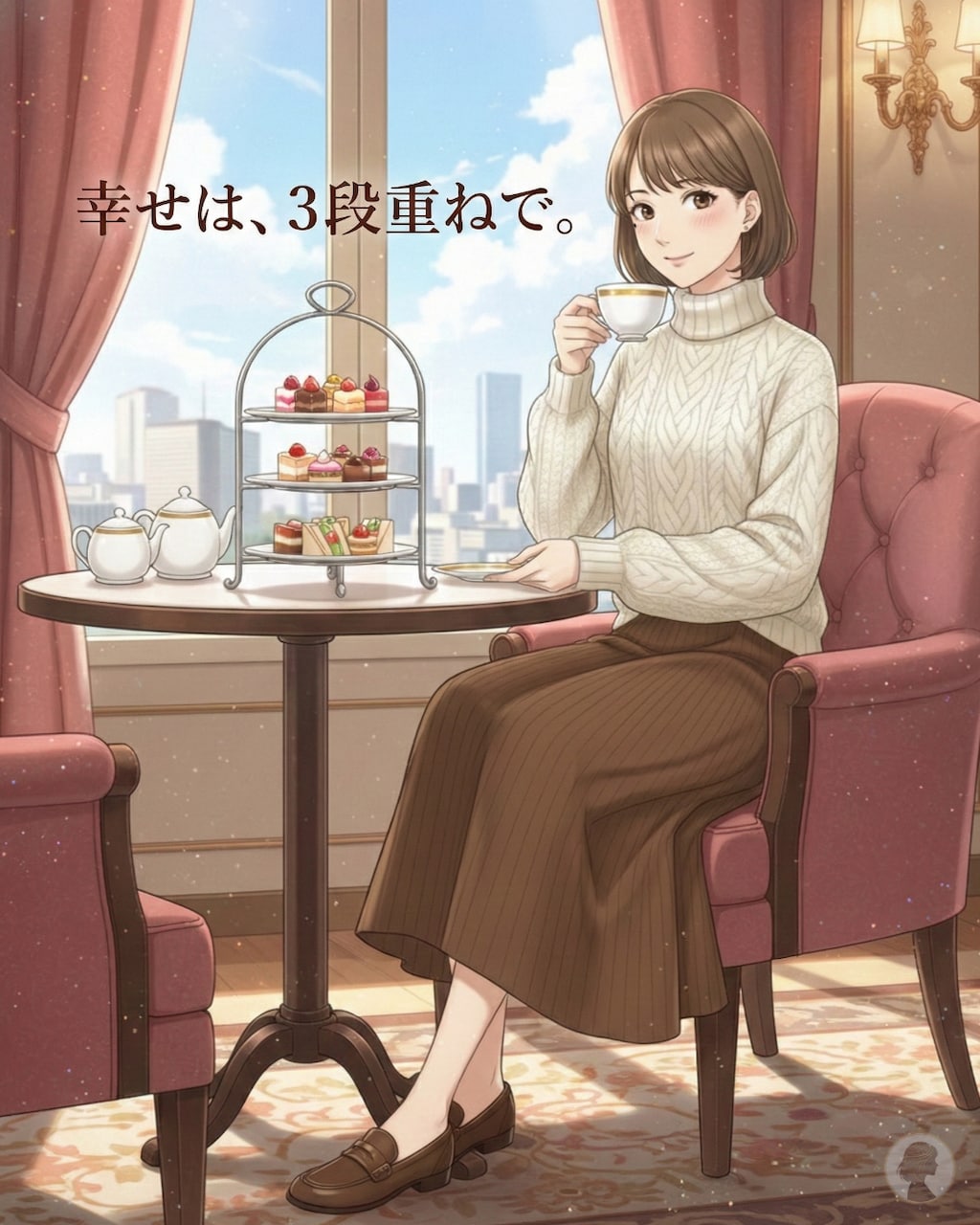 幸せは、3段重ねで。