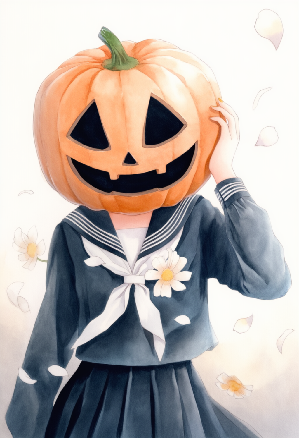 かぼちゃを被ってみた・・・