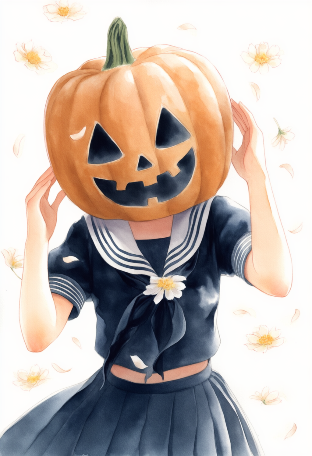 かぼちゃを被ってみた・・・