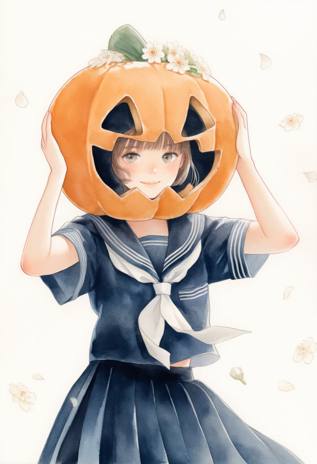 かぼちゃを被ってみた・・・