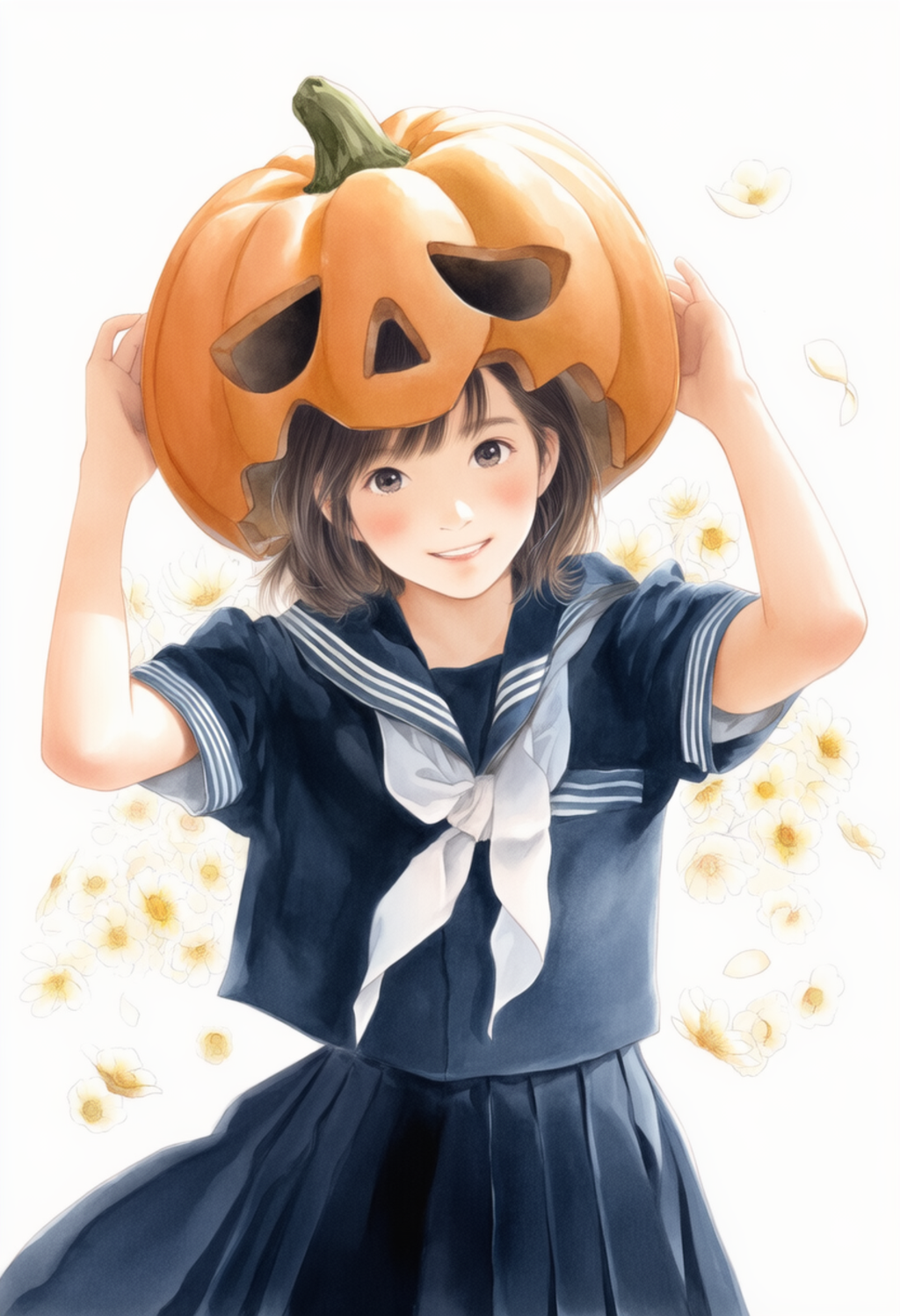 かぼちゃを被ってみた・・・