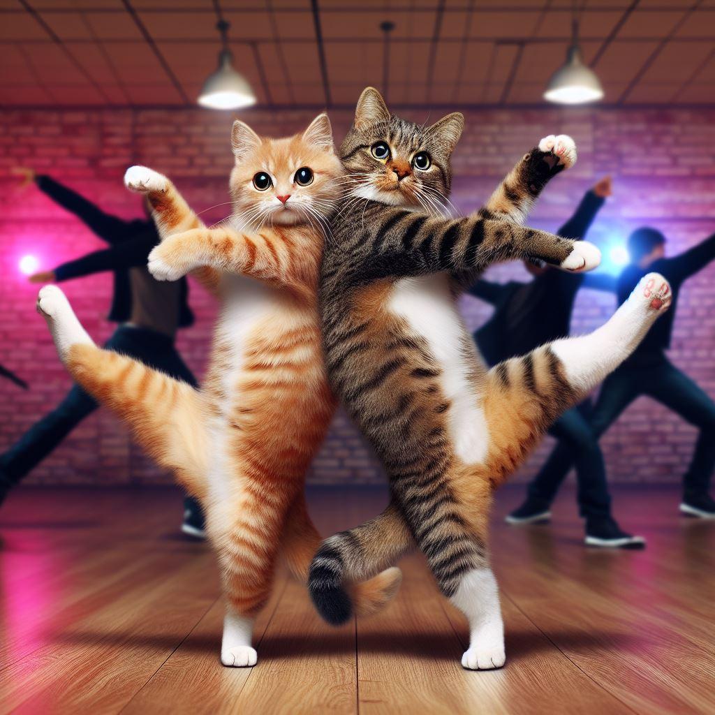 カップル猫