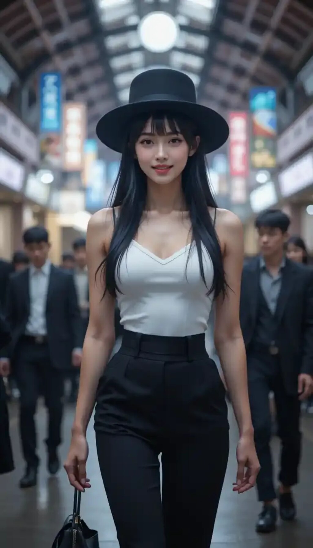 かっこかわいいダンサー白鳥英美梨、横浜駅を颯爽と歩く