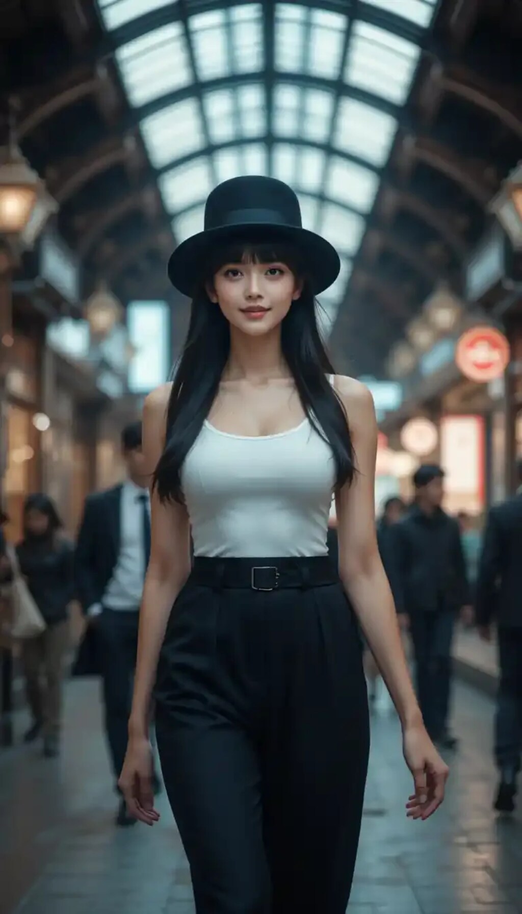 かっこかわいいダンサー白鳥英美梨、横浜駅を颯爽と歩く