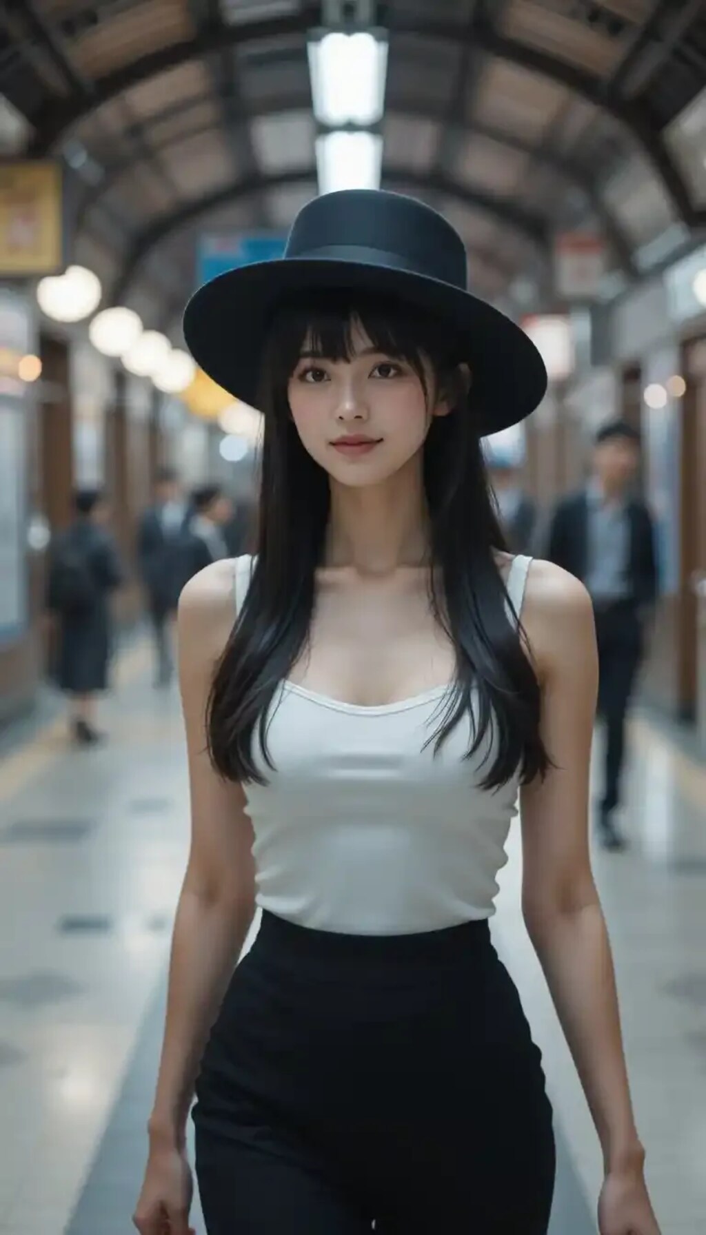 かっこかわいいダンサー白鳥英美梨、横浜駅を颯爽と歩く