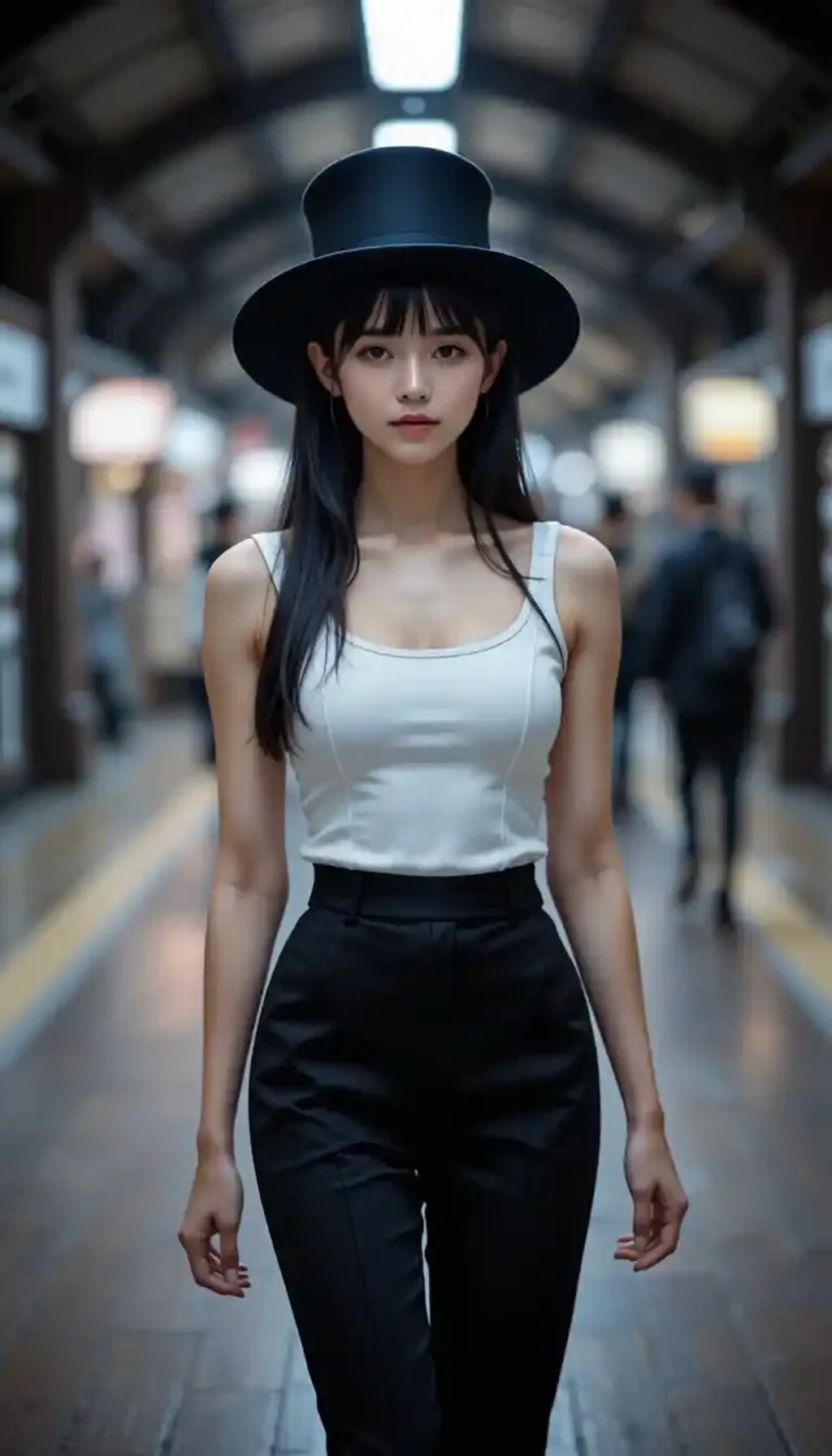 かっこかわいいダンサー白鳥英美梨、横浜駅を颯爽と歩く
