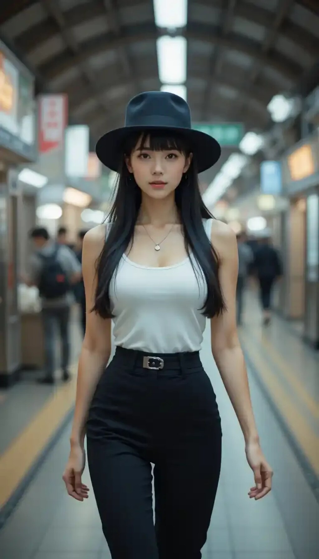 かっこかわいいダンサー白鳥英美梨、横浜駅を颯爽と歩く