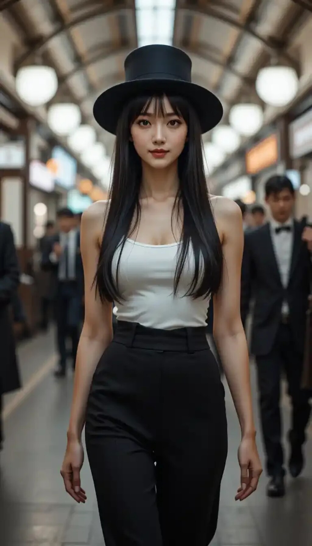 かっこかわいいダンサー白鳥英美梨、横浜駅を颯爽と歩く