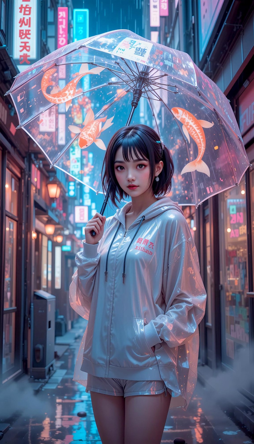 雨とパーカーと君