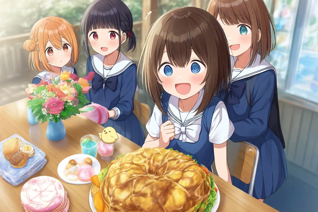 花とごちそう、笑顔の時間