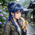 リンちゃん💙雨の紫陽花寺 12枚目