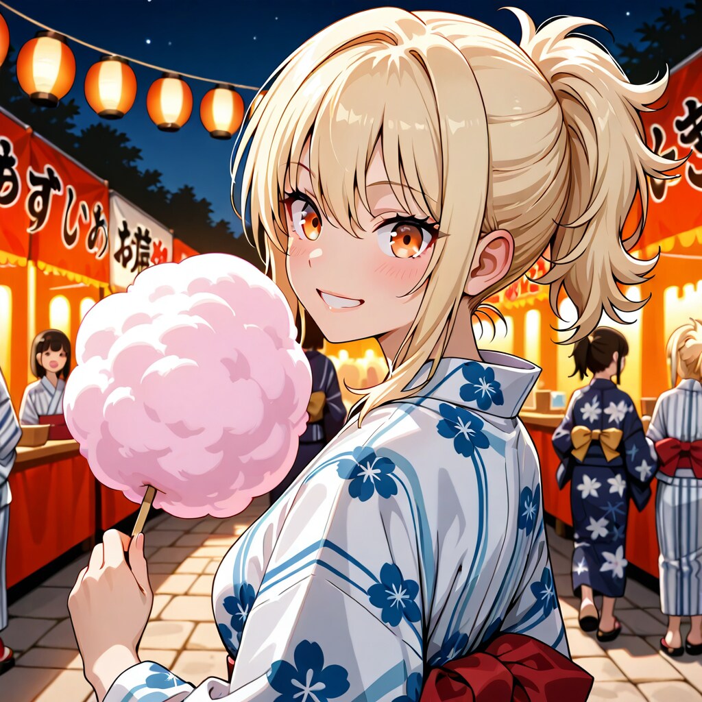 お祭りとギャル