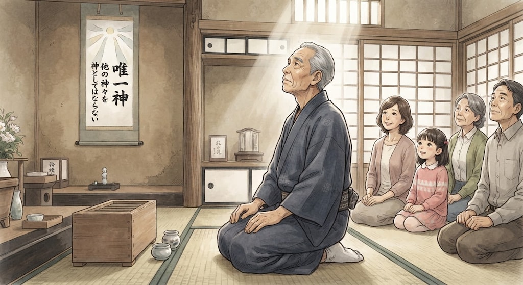 十戒第1戒、他の神々を神としてはならない	（他の神に生贄を捧げる者は滅ぼされる）。八百万が私の分祀分身のみに限られるで他人のは唯一神に入れません。