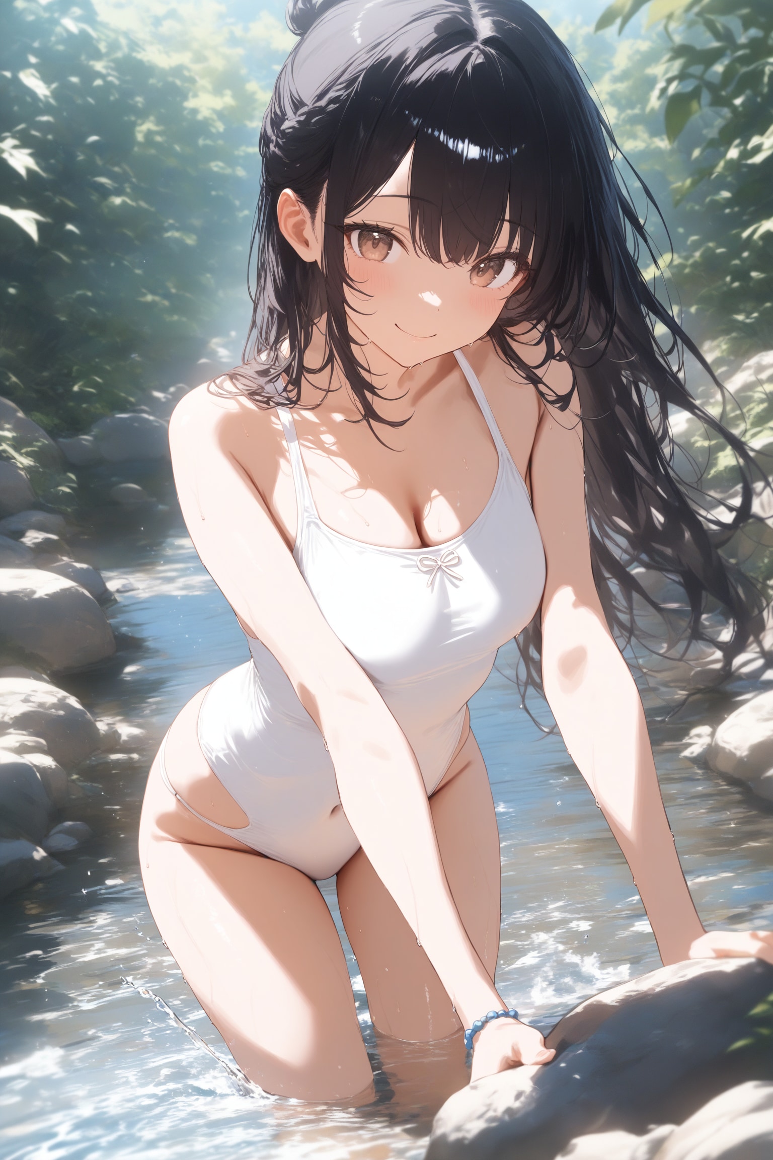 Playing in the river