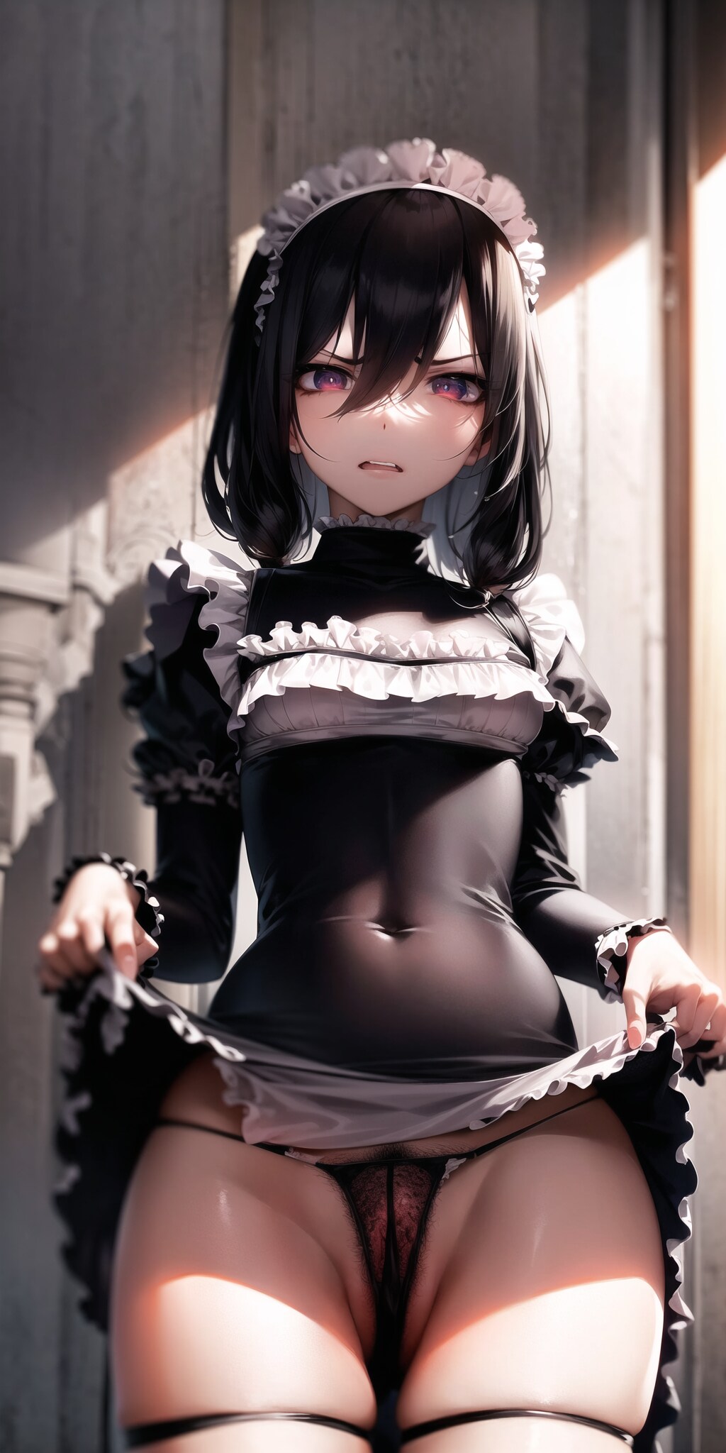 下からパンツ