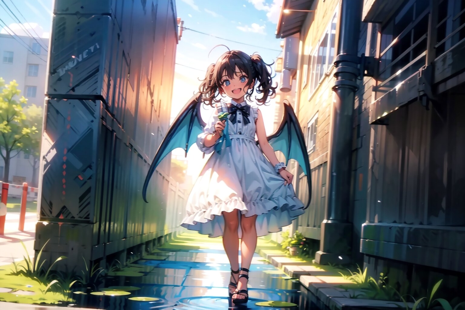 夕立のあとに | の人気AIイラスト・グラビア