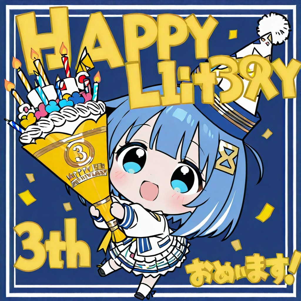 3周年おめでとうガール