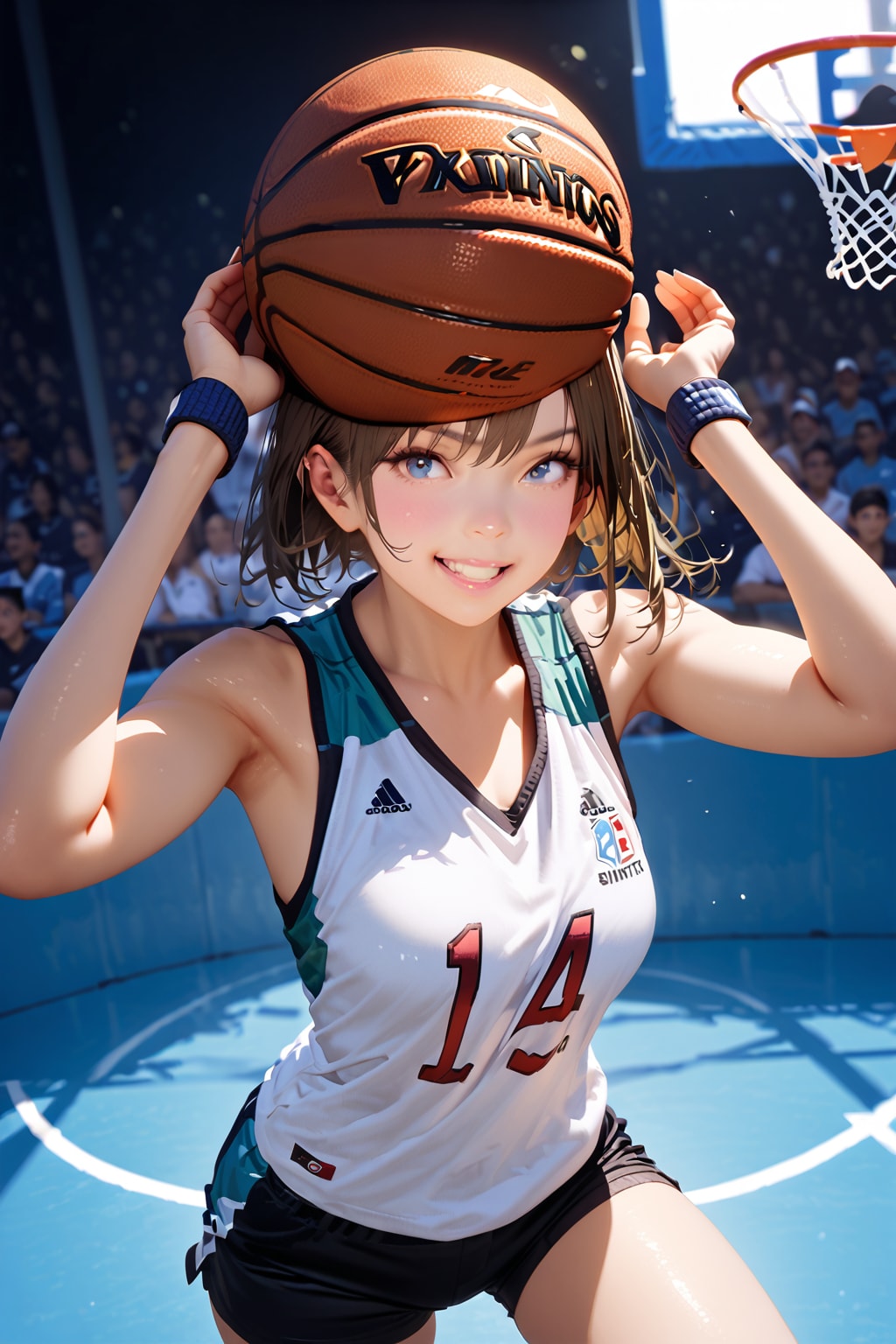 女バスのジャンプシュート（番外25）