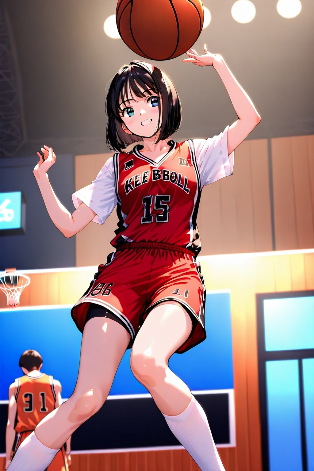 女バスのジャンプシュート（番外25）