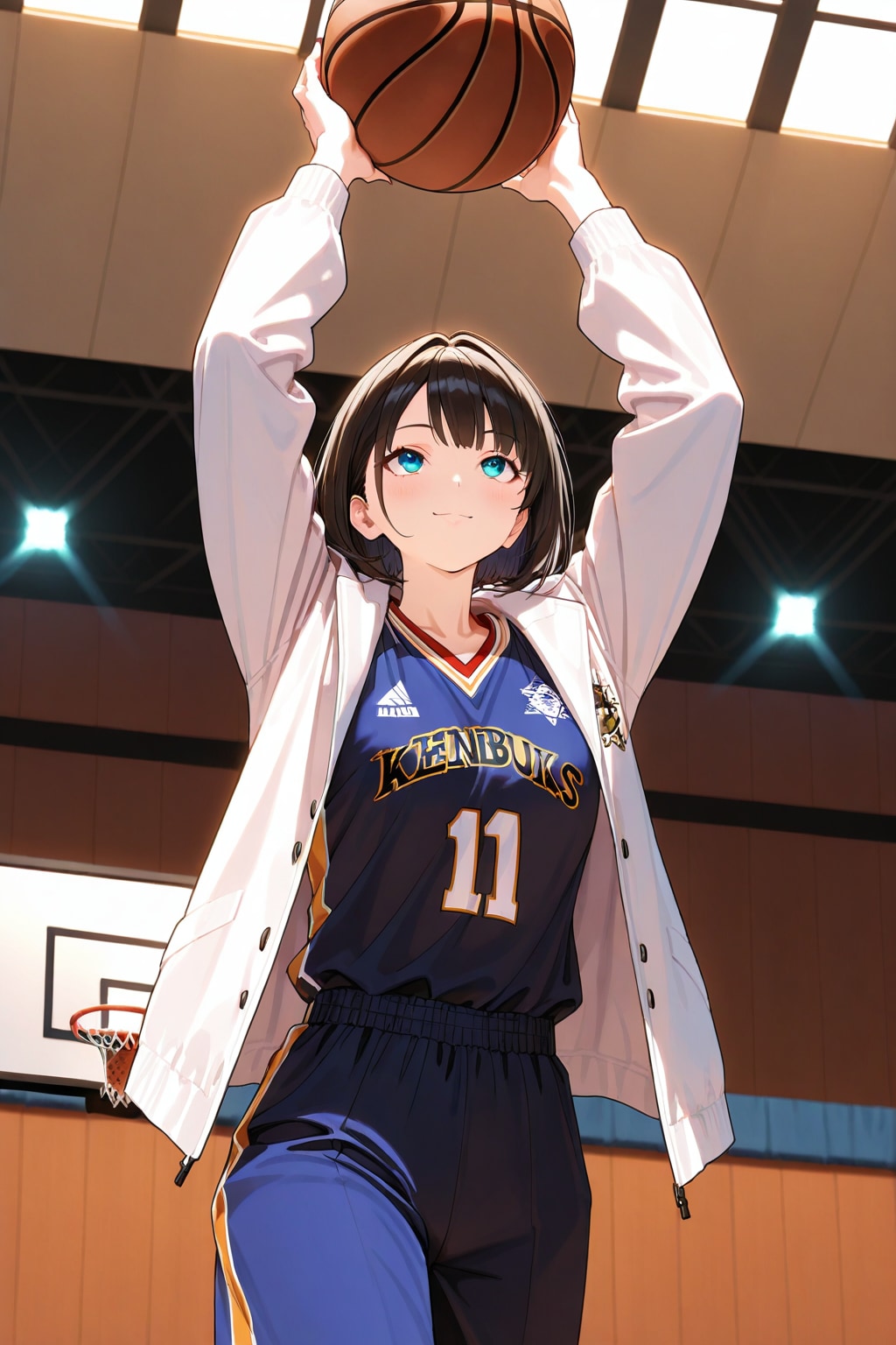 女バスのジャンプシュート（番外25）