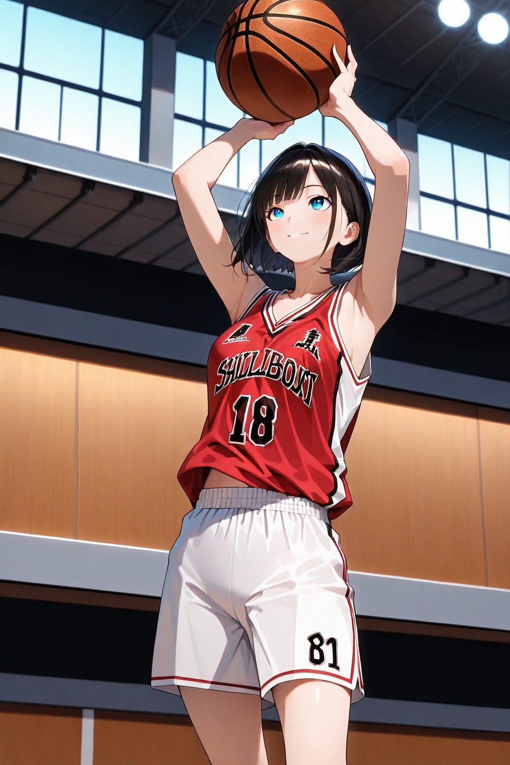 女バスのジャンプシュート（番外25）