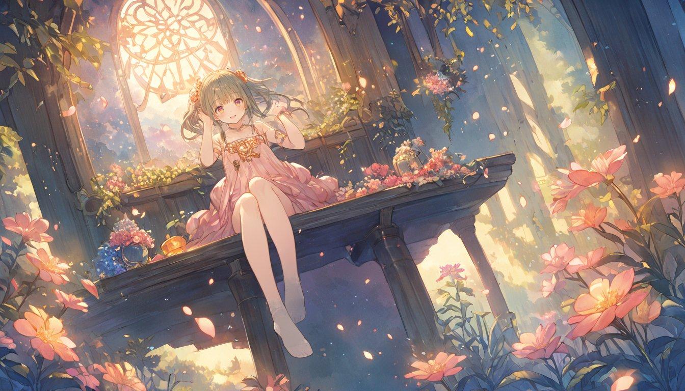 花と少女12 | の人気AIイラスト・グラビア